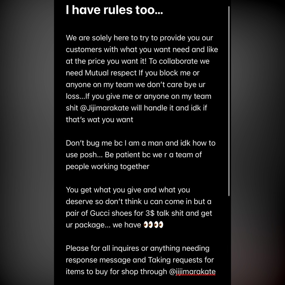 We have rules just like you